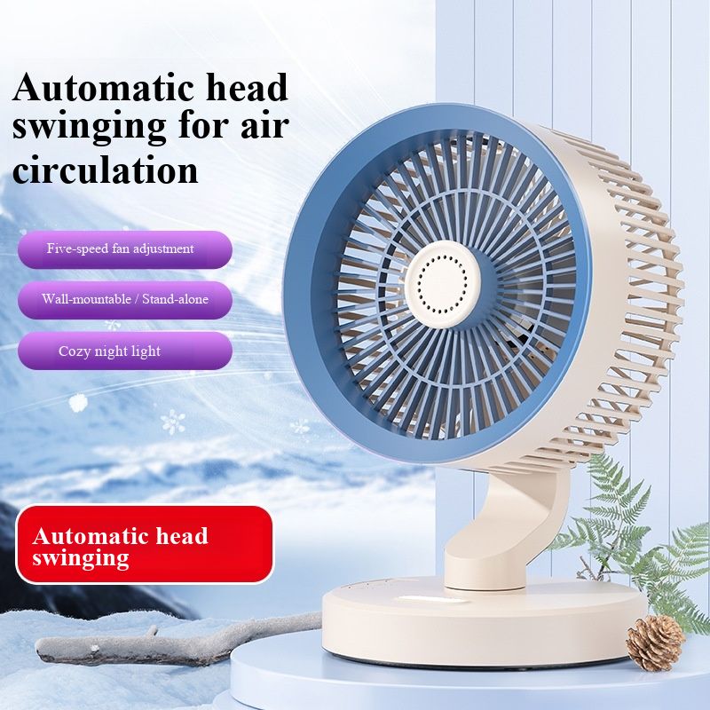 USB Powered Personal Cooling Fan Air Circulator with Oscillating Function Remote Control Aroma Box Portable Quiet Desk Fan for Bedroom Office School Dormitory