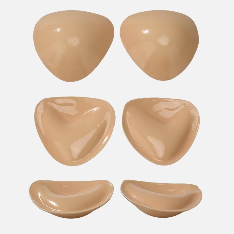 New Hot Double Sided Adhesive Sticky Bra Inserts Push Up Thick Sponge Breast Lift Pads Women Swimsuit Bikini Cup Enhancer