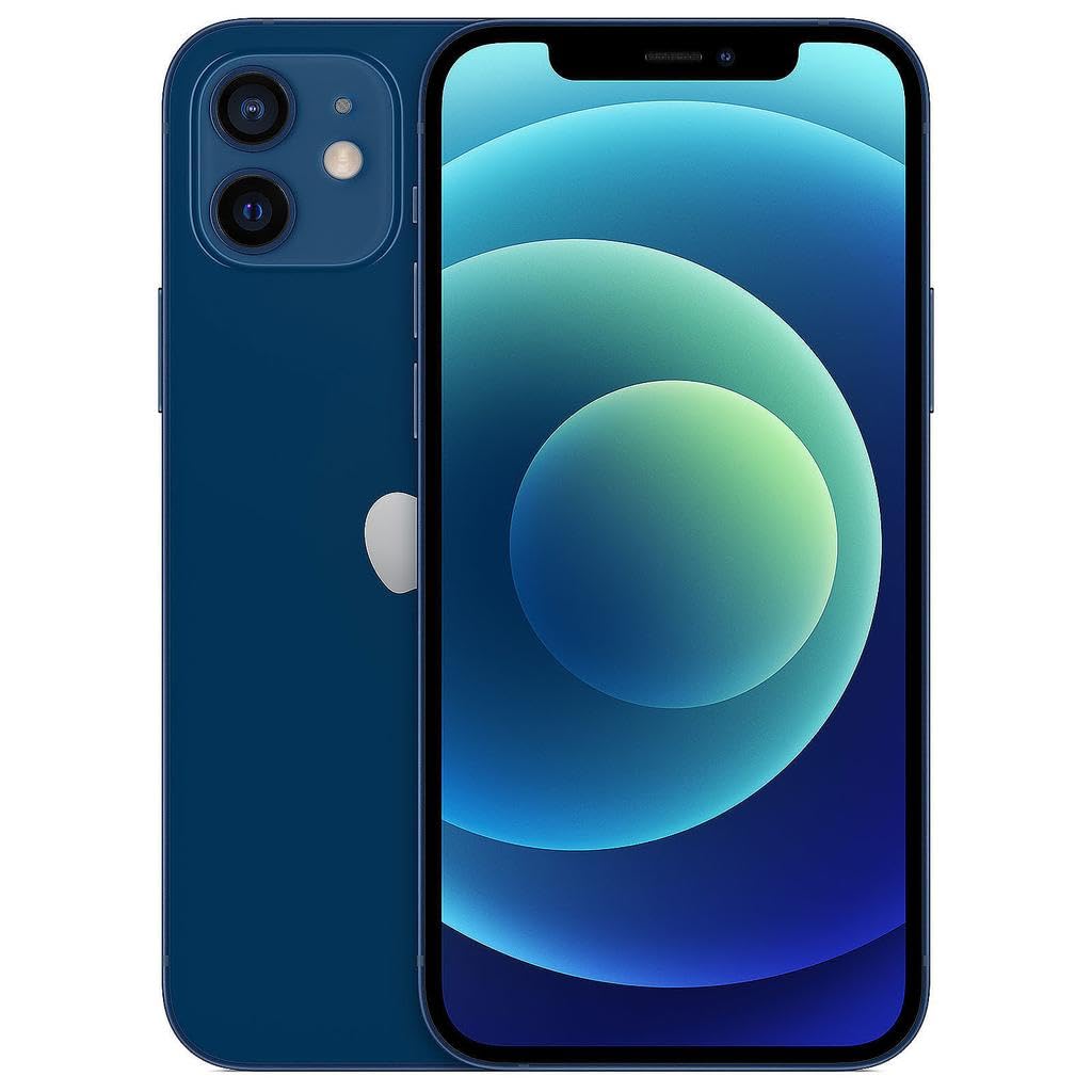 Restored Apple iPhone 12 64GB 128GB 256GB  (Unlocked) (Refurbished)Blue