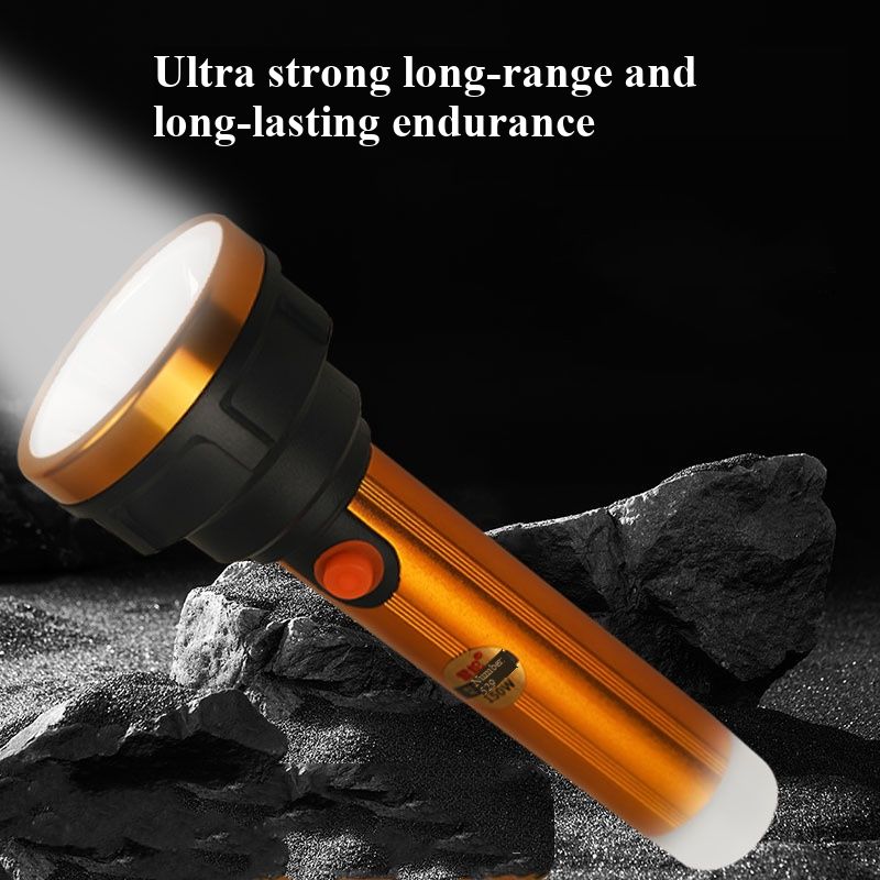 High-Power LED Flashlight - Super Bright Long-Range, Rechargeable Long Battery Life, Outdoor Portable Emergency Lighting, Waterproof Tactical Torch for Outdoor Activities