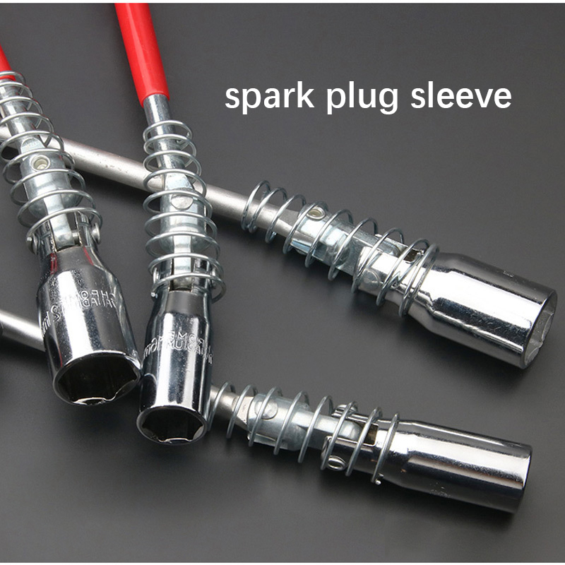 Automobile spark plug socket wrench extension socket 14 16 21mm universal joint automobile disassembly tool