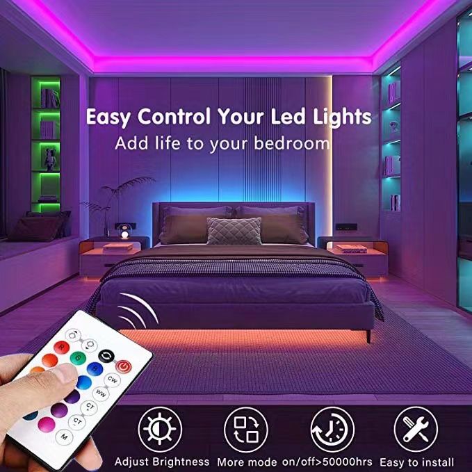 LED Strip Light Color USB RGB Tpae Bluetooth LED Strip Bedroom Decoration 3535 5m 10m 20m TV LED Backlight For Christmas