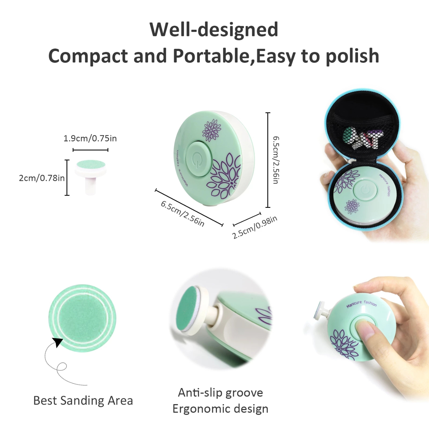 MQ-800 Baby Electric Nail Trimmer Baby Care Kit Kid Nail Polisher Tool Manicure Set Easy To Trim Nail File Clippers for Newborn