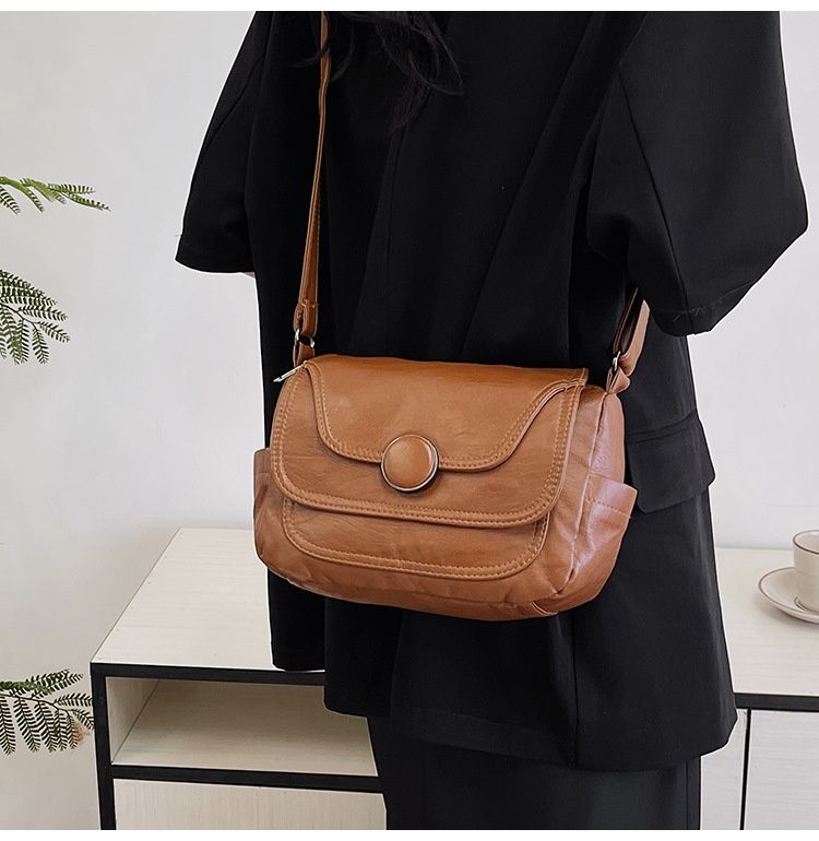 Genuine Leather Cowhide Mini Square Bag Luxury Versatile Women Crossbody Bag Large Capacity Minimalist Casual Single Shoulder Bag for Daily Outing
