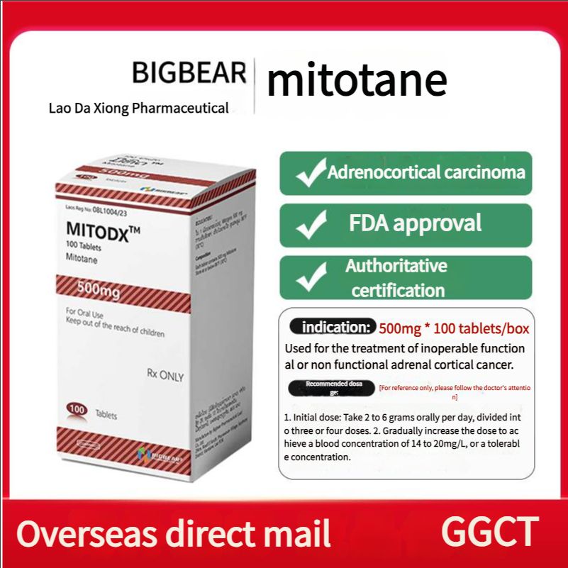 Adrenocortical carcinoma, FDA approved, authoritative certification, Laos Daxiong Pharmaceutical Mitotane 500mg 100 tablets/box