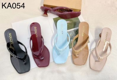 GUCCI Party Open-toed Slippers For Lady High Heel Flip Flop Sandals
