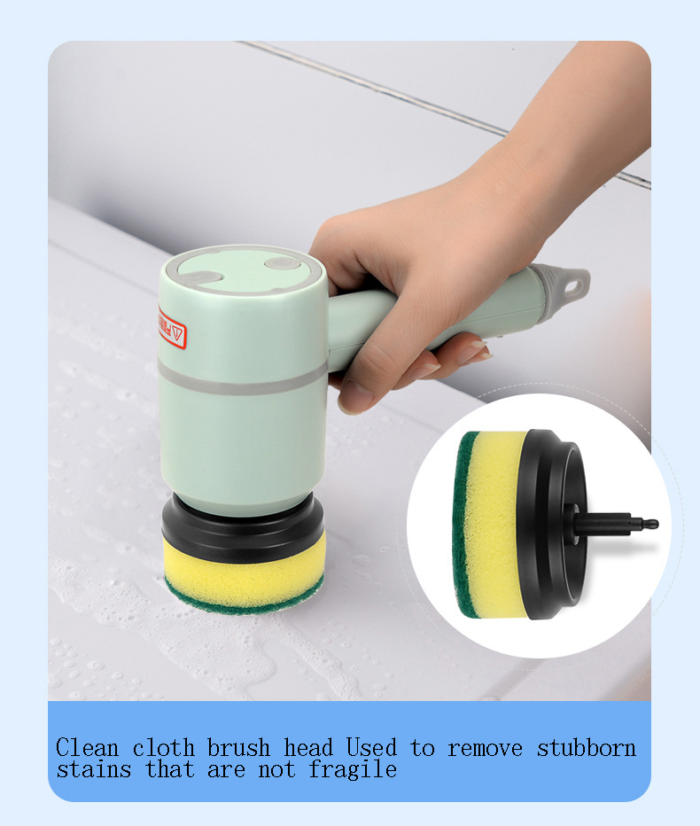 Electric Spin Scrubber Scrub Brush Shower Scrubber, Handheld Scrubber 360 Degree Rotatable Cleaning Brush Power Scrubber Brush for Tub, Tile, Floor, Sink, Window, Kitchen(USB Rechargeable)