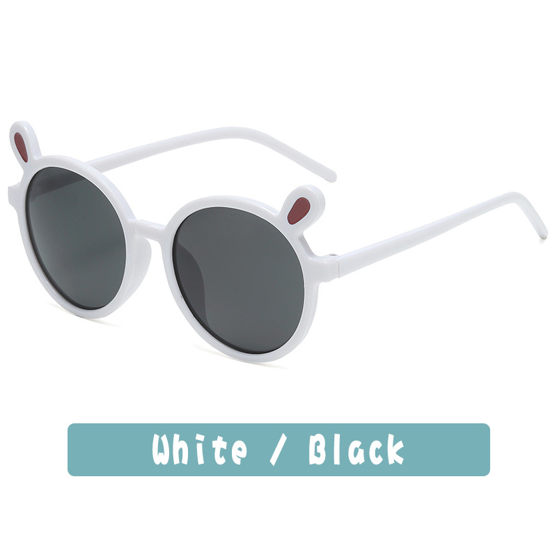 1545 Children Sunglasses Baby Sun Glasses Rabbit Ears Trendy Boys Girls Cute UV400 Kids Round ShadesC2