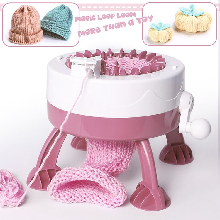 Handmade DIY Woolen Weaving Machine 22 Needle Star Cylinder Woolen Weaving Machine Yarn Weaver