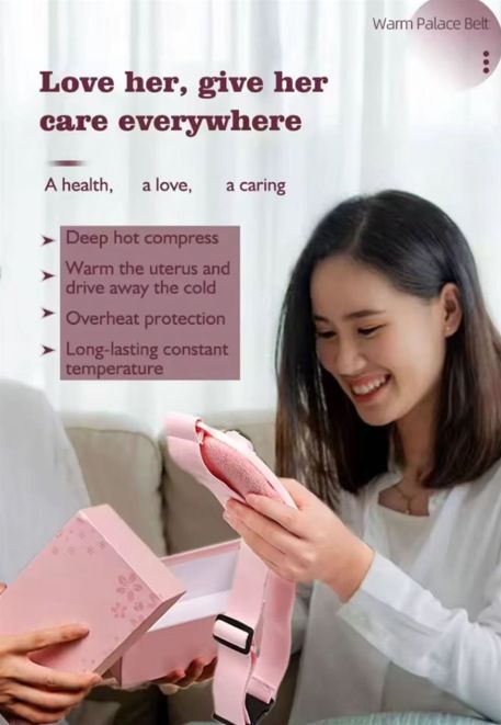 Lady Heating Relieve Period Cramp Pain Heating Massager Warm The Palace Massage Belt Palace Warming Belt
