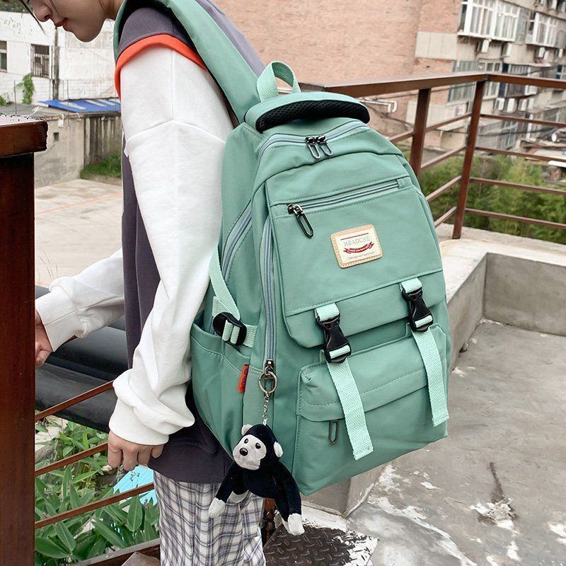 Large capacity campus waterproof Korean backpack Female student schoolbag male leisure backpack middle and high school computer bag XY363H