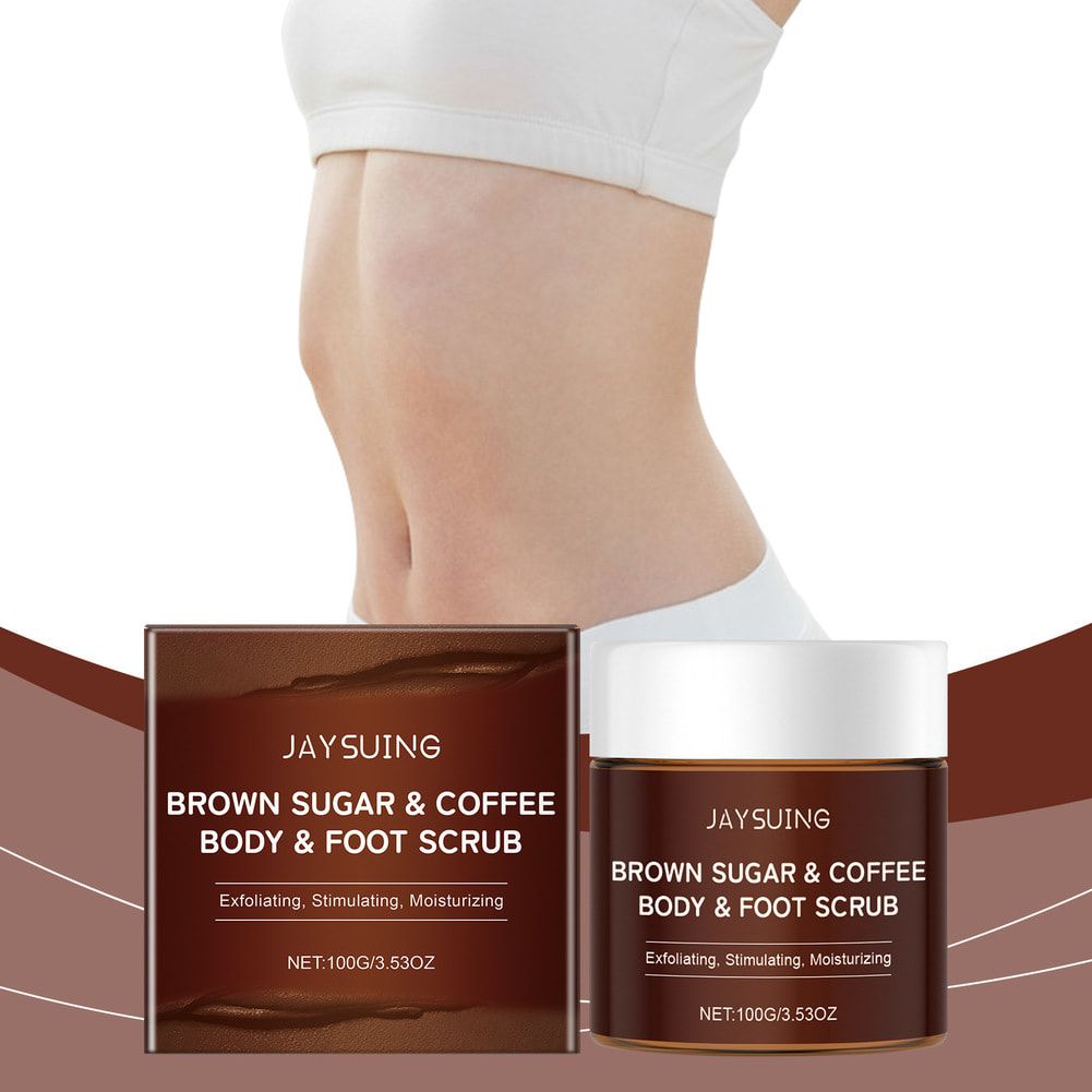 Jaysuing Body Arabica Coffee Scrub Brightening Smooth Exfoliating For Anti Cellulite Moisturizing Body, Face, Hand, Foot Scrub