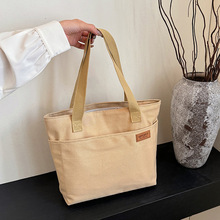 Women's bag canvas class bag Japanese style work commuter bag high-end computer tote bag canvas bag handheld shoulder bag