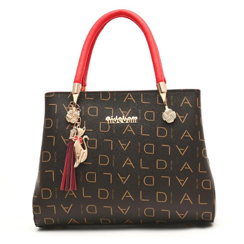 Fashion PU leather Womens Bags Luxury Shoulder Messenger Bag Crossbody Ladies Big Capacity Letter Printing Wild Bags Wandu 004