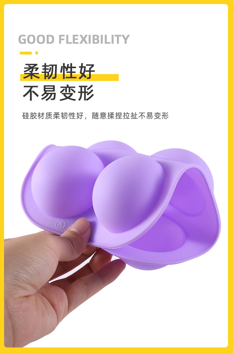 KU-21037 Half Ball Sphere Silicone Mold Round Cake Chocolate Pastry Bakeware Stencil Pudding Jello Soap Bread Candy Baking Moulds Kitchen