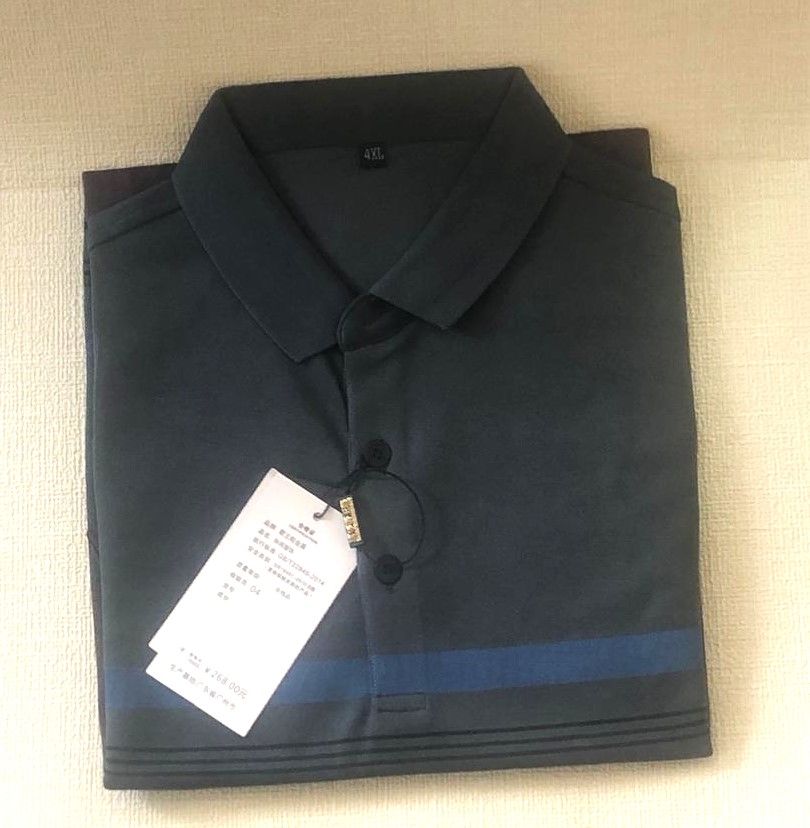 Men's Polos Spring Autumn Men's Polo Shirts short Sleeve Business Casual Cross Stripe Male Man4XL