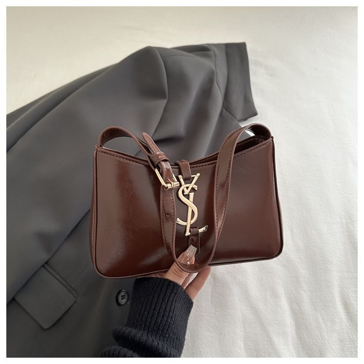 French Luxury Mini Square Bag Elegant Women Top Handle Bag Fashion Versatile Single Shoulder Bag Casual Commuter Underarm Bag
