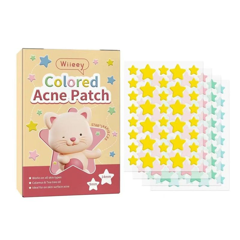 Wiieey Acne Patch Series: Whitening Acne Marks, Spot Cleaning, Closed Mouth Love Shaped Cute Acne Patch