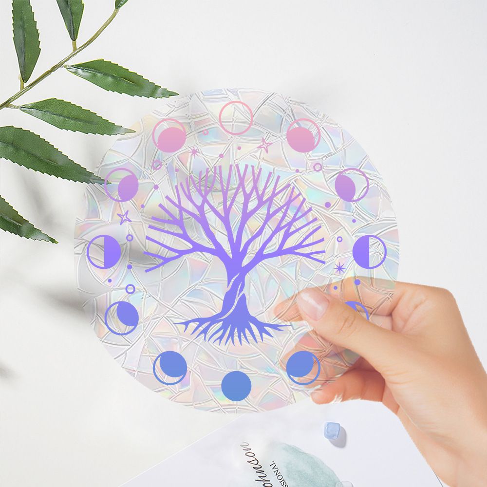 Amazon New Plant, Flower, Animal and Sunlight Catcher Static Glass Sticker - Bird - proof Glass Sticker