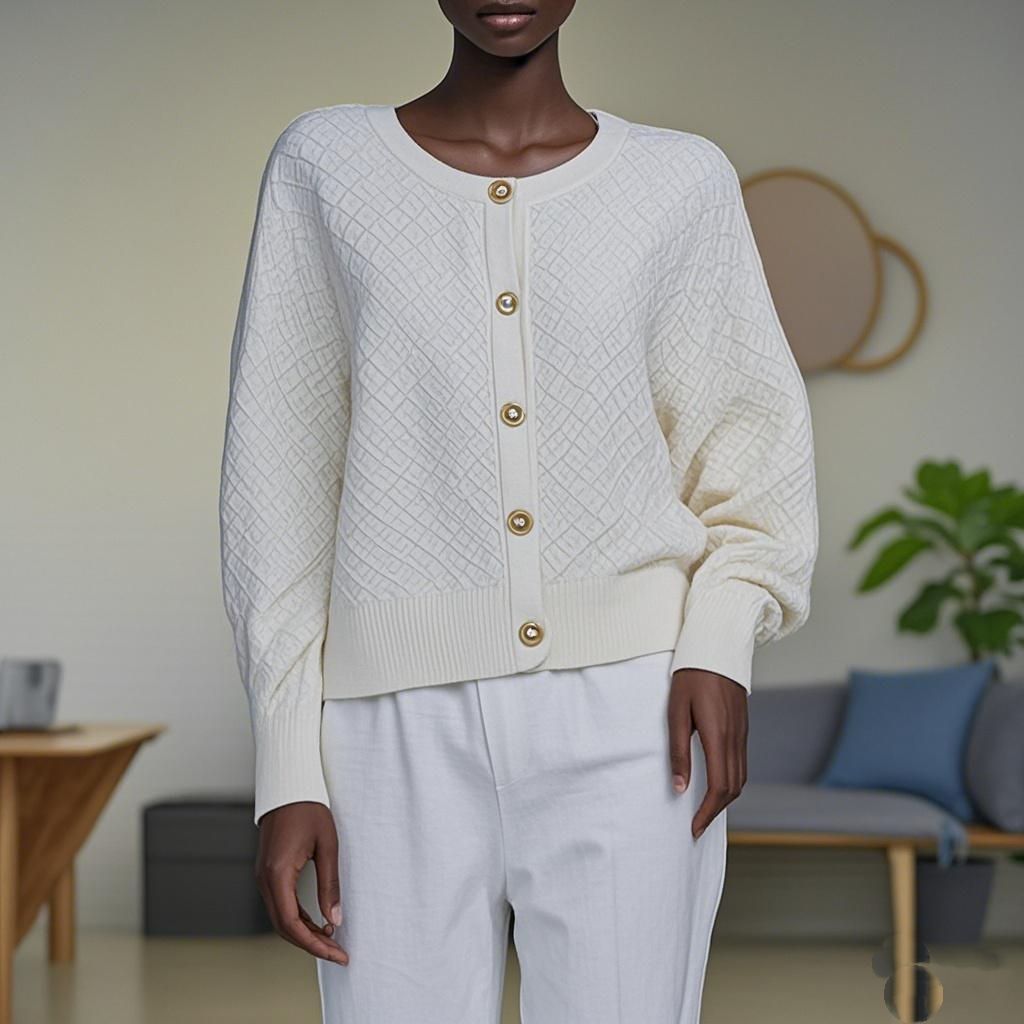 Wool knit Sweater Round Neck Women's Sweater