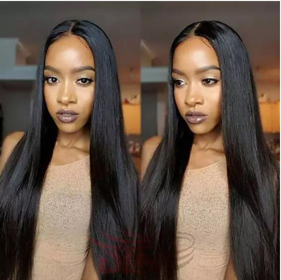 NANO Wigs Long Synthetic Wig Middle Parting Natural Hairpiece Heat Resistant Fiber Cosplay Wig Dark Brown