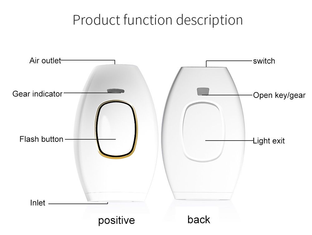 Bread style laser hair removal device IPL household women's shaving strong pulse hair removal device electric hair removal device