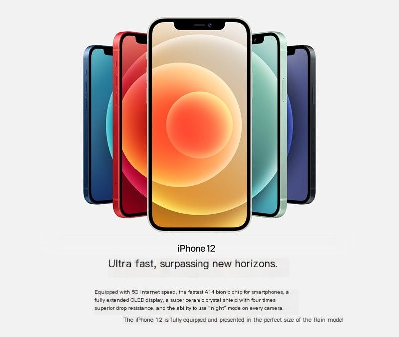 Restored Apple iPhone 12 64GB 128GB 256GB  (Unlocked) (Refurbished)