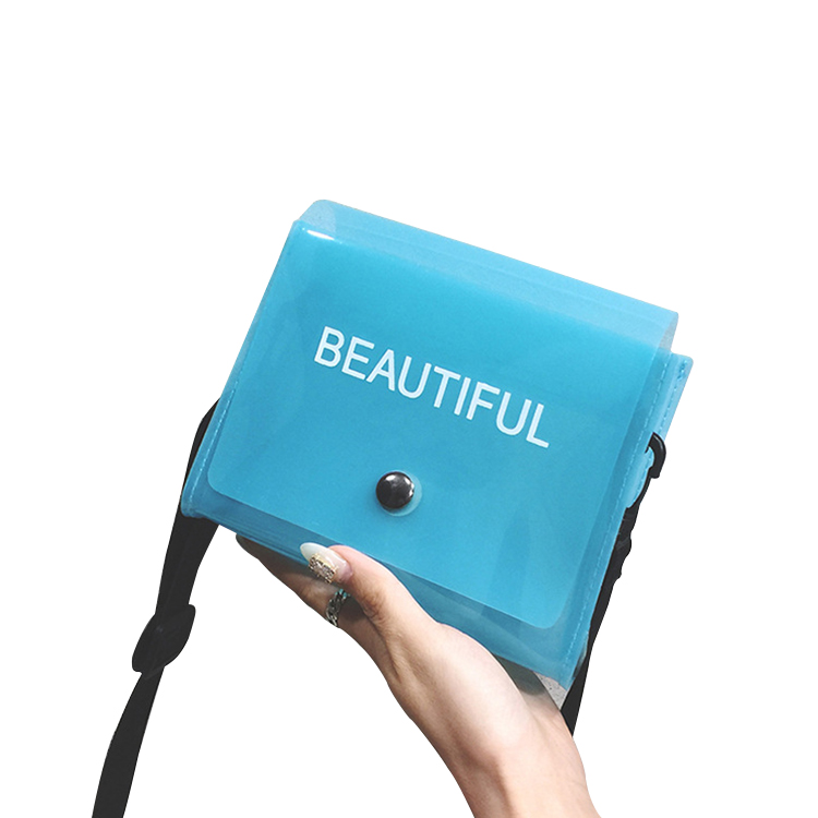 Women Mini Transparent PVC Plastic Crossbody Durable Summer Shoulder Bag Purse with Adjustable Strap