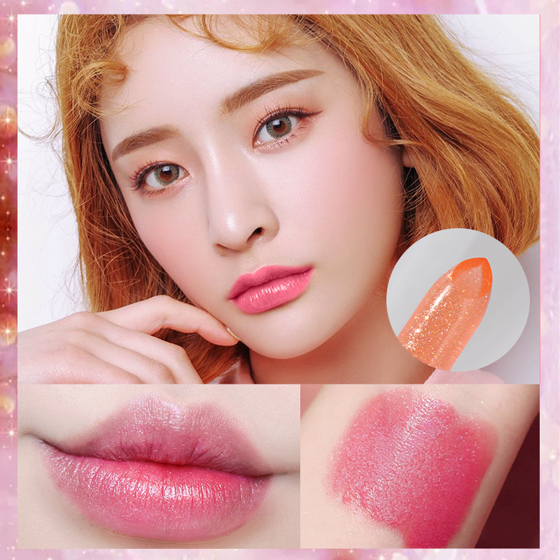 Light purple lipstick CRRshop free shipping female hot sale Dragon Fruit Colorless Lipstick Rose Red Rose Purple Student Color Changing lipstick Barbie Pink Lipstick color # 8