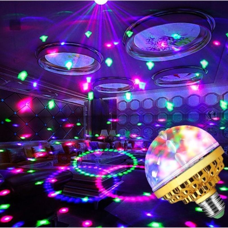 LED Rainbow Magic Ball Light, Stage Light, Rotating Light, Mini Laser Flash Light, Rotating Crystal Light CRRSHOP Atmosphere Lamp Night Light free shipping