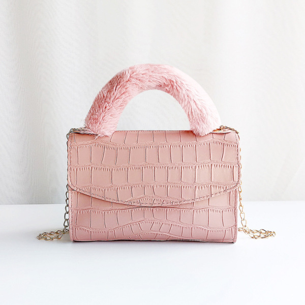 Women Bags Ladies Bag Female Crocodile Pattern Handbag Fashion Solid Color Women Shoulder Bag Brand Tote Plush Handle Wallets