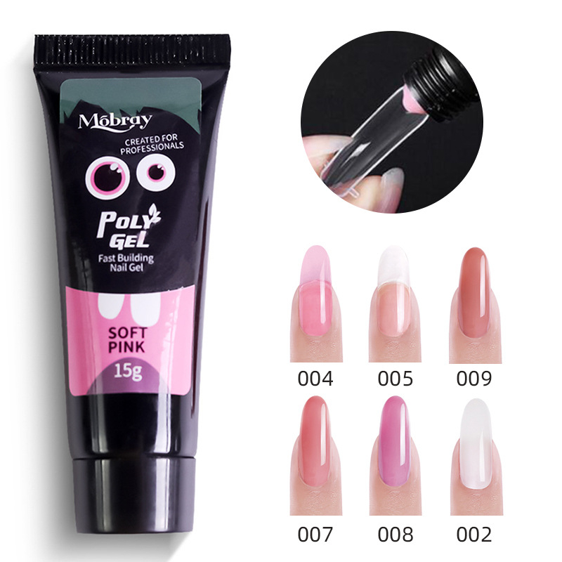 Poly Nail Gel, Enhancement Builder Temperature Color Changing Extension gel 15ml
