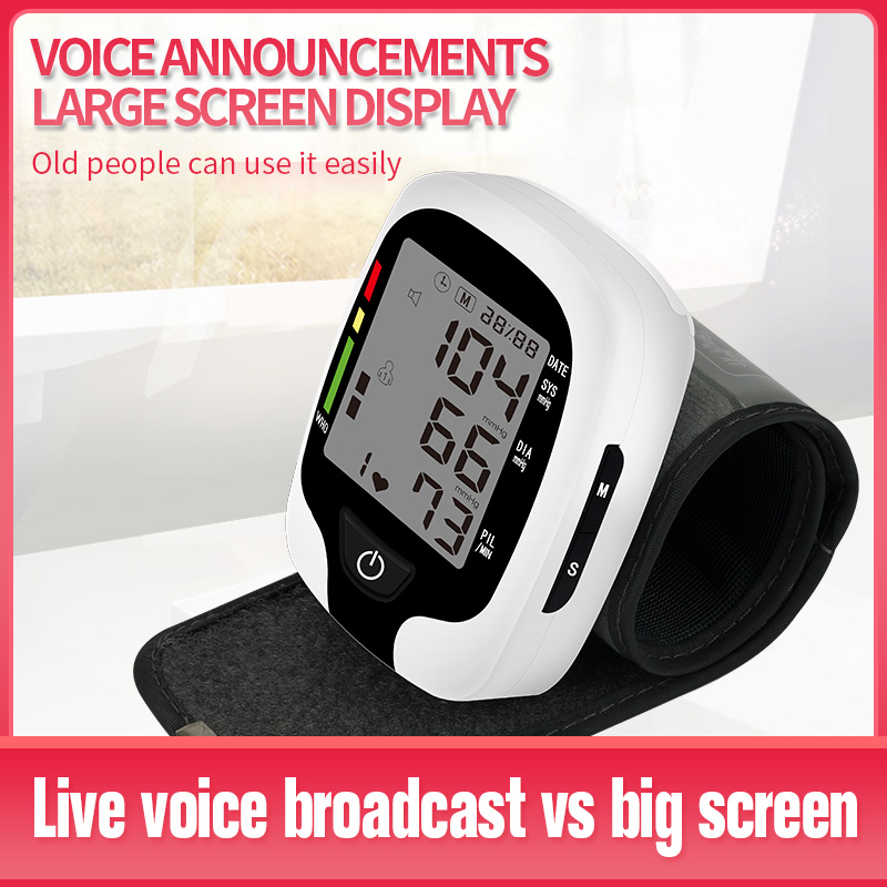 KWL-B03 Blood Pressure Monitor Automatic Adjustable Wrist Cuff Automatic Reading Memory for Home Use