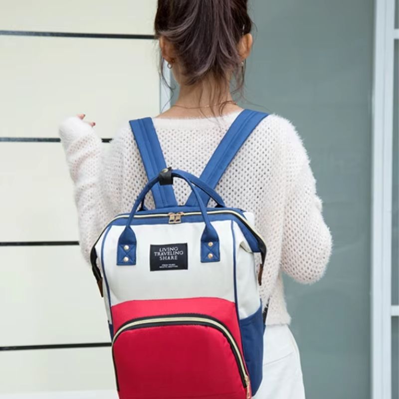 New Fashion Oxford Multi Functional Wear Resistant Insulation Large Capacity Zipper Mommy Bag Outdoor Travel Backpack