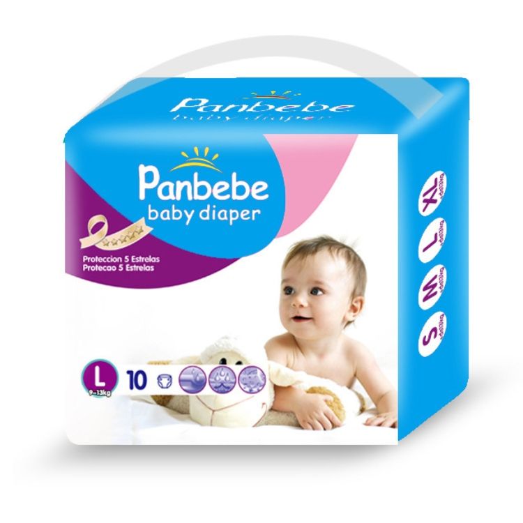 Diaper Baby children's diapers PE film small packaging M size 12 pieces L size 10 pieces XL size 8 pieces CRRSHOP baby care diapers Comfortable Breathable