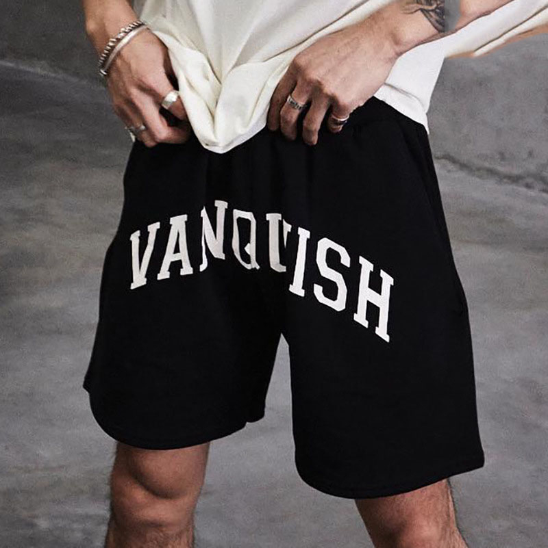 DK21-VQ Shorts Mens Running Sports Half Pants Work Out Cotton Shorts For Men