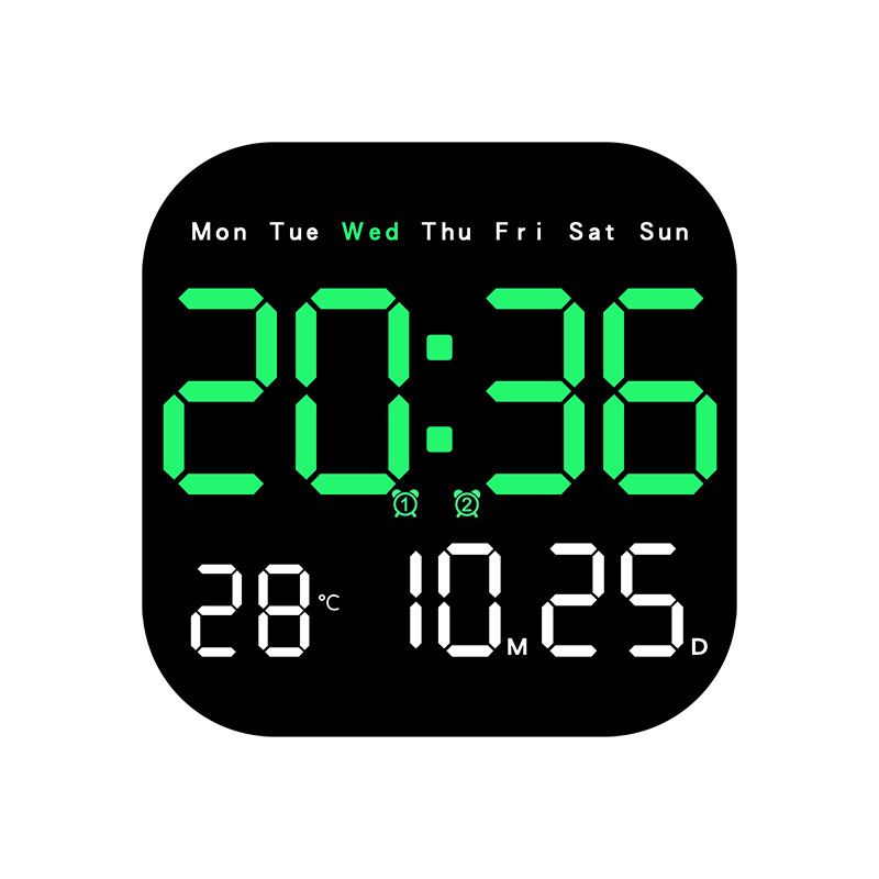 Multifunctional clock LED electronic clock living room fresh wall clock can be hung or stood dual-purpose clock