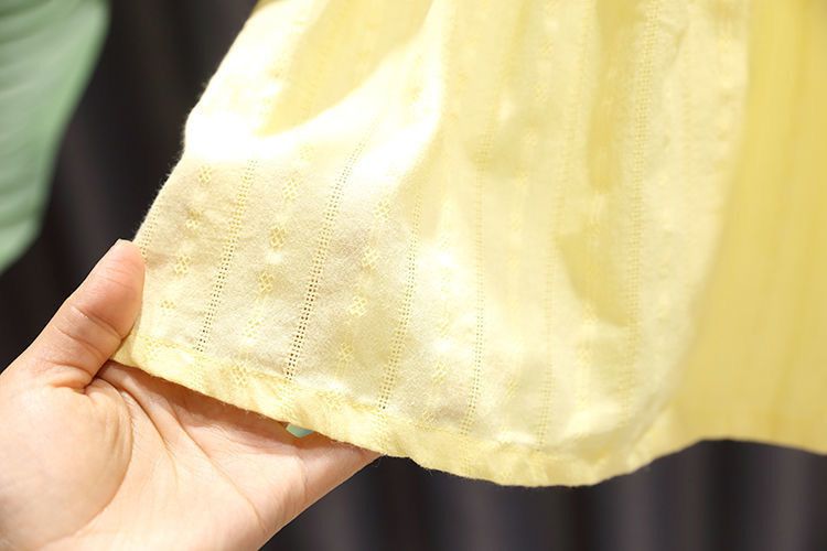 Baby girl princess dress new style children's summer clothes for girls fresh and versatile small flower baby shirt trendy baby girl summer clothes