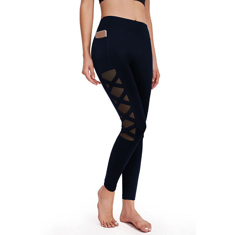 Mesh High Waist Sportswear Yoga Tights Women Gym Leggings