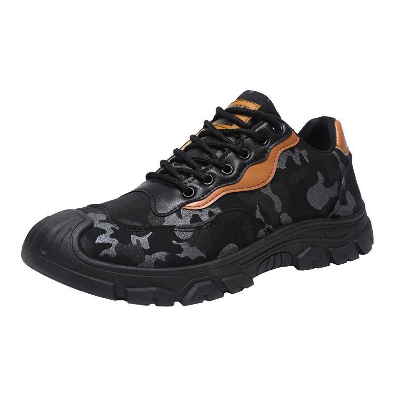Hiking Shoe Trekking Men's Spring Autumn New Low Cut Casual Sports Shoes for Work Camouflage Construction Site Labor Protection Shoes Trendy Canvas Running Shoes for Men