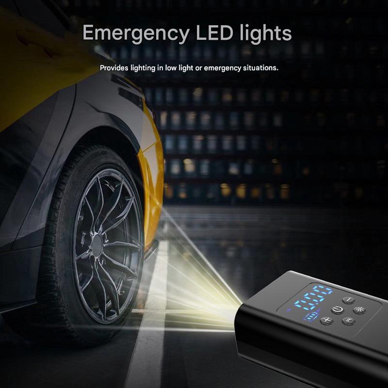 Car Wireless Inflator Portable Auto Tire Air Pump Electric High Power Tire Inflator for Sedan Vehicle
