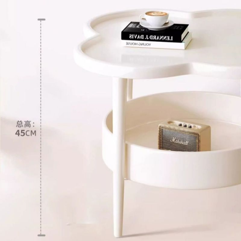 Bedside cabinet, bedroom bedside cabinet, small storage rack, sofa mini cabinet Double layer storage Corner Cabinet 