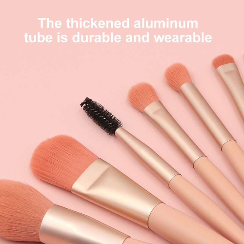 8 Pcs Mini Travel Portable Soft Makeup Brushes Set Eye Shadow Foundation Powder Eyelash Lip Concealer Blush Make Up Brush Set