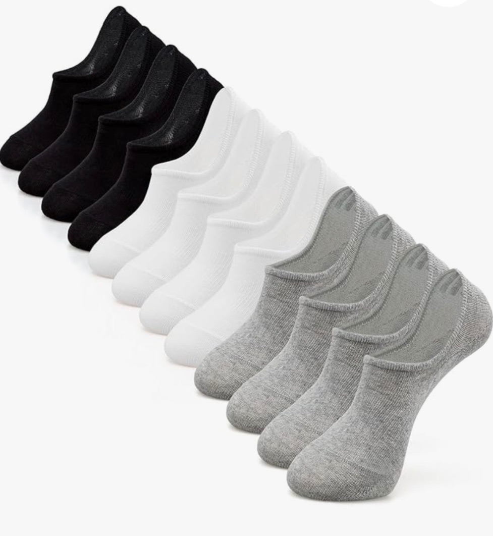 No Show Socks Womens and Men Low Cut Ankle Short Anti-slid Athletic Running Novelty Casual Invisible Liner Socks 6 pairs
