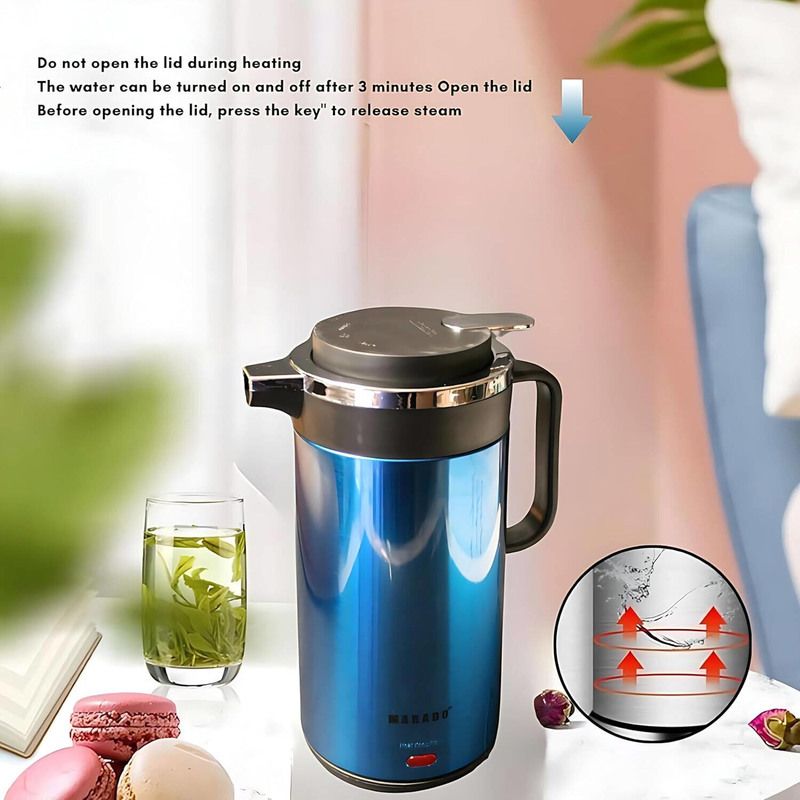 Multifunctional Electric Flask with Kettle - 2.0 Litres - Blue