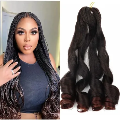 22inch French Crochet Braids Hair Loose Wave Crochet Synthetic