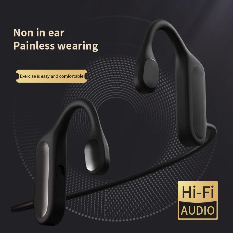 BL09 Bone Conduction Hook Earphone Wireless Bluetooth Headset Ear Stereo HIFI Sports Headphones With Microphone