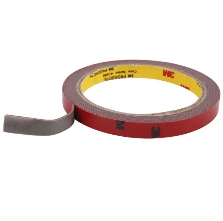 "Discounted: Defective product" (Read Product Description) - 3M Double Sided Foam Tape Roll, Red
