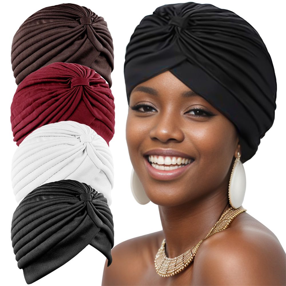 Stylish ethnic style Indian Hat Adult Women's headscarf hat -05(The same color will be sent by default. If you need to change the color, please note down the color code.)