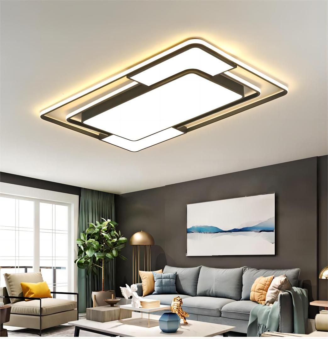 Acrylic Ceiling Lamp Hotel Family Living Room Lamp European Style Simple ultra Thin Bedroom Lamp Creative Art 64W 70X52X70CM